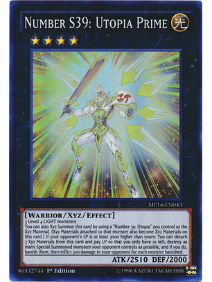 Number S39: Utopia Prime - MP16-EN043 - Super Rare