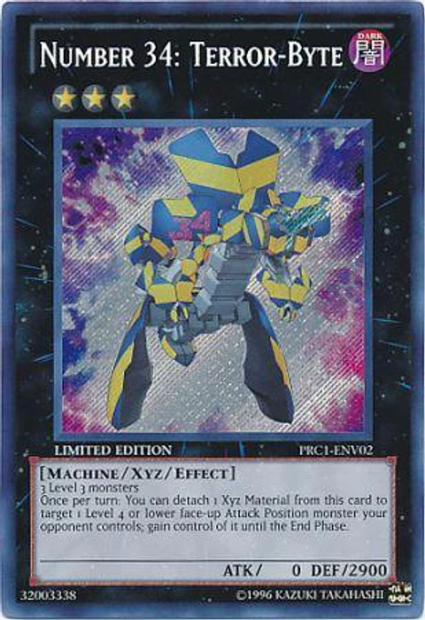 Number 34: Terror-Byte - PRC1-ENV02 - Secret Rare (JUGADO)