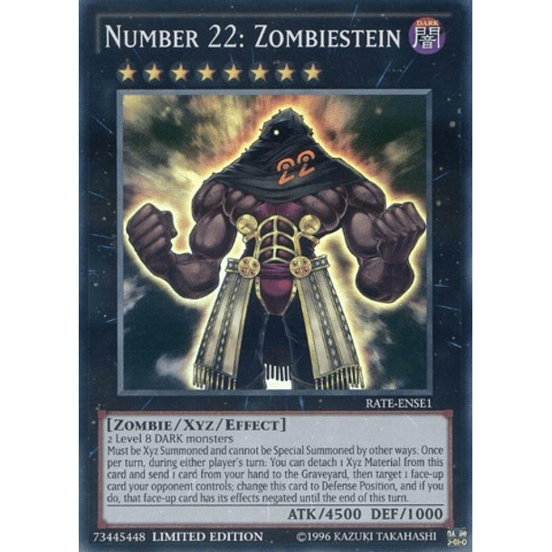 Number 22: Zombiestein - RATE-ENSE1 - Super Rare Limited Edition