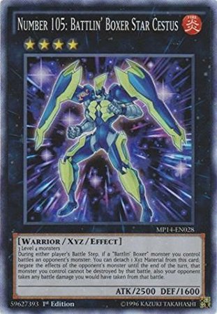 Number 105: Battlin' Boxer Star Cestus - MP14-EN028 - Super Rare 1