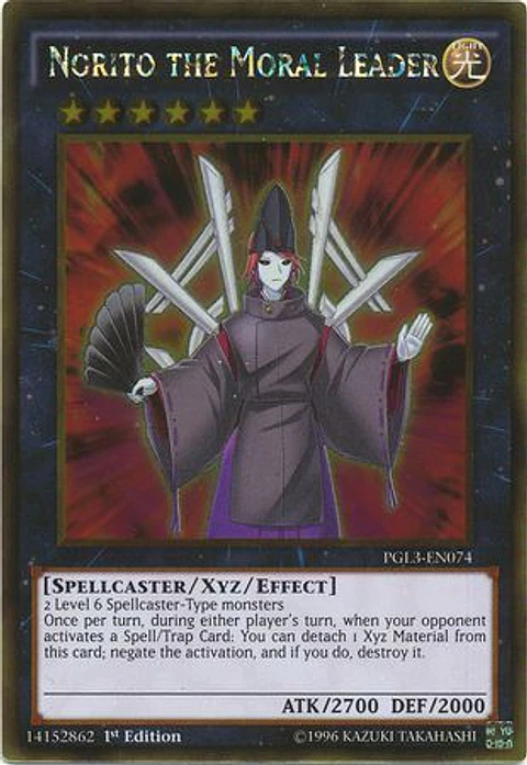 Norito the Moral Leader - PGL3-EN074 - Gold Rare