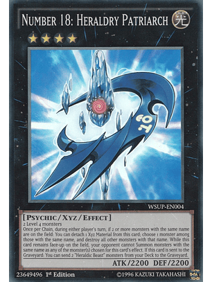 Number 18: Heraldry Patriarch - WSUP-EN004 - Super Rare