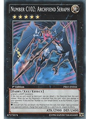 Number C102: Archfiend Seraph - PRIO-EN044 - Super Rare 