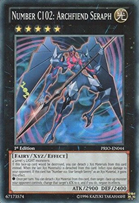 Number C102: Archfiend Seraph - PRIO-EN044 - Super Rare 