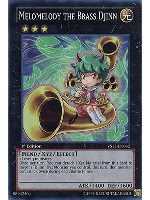 Melomelody the Brass Djinn - YS12-EN042 - Super Rare