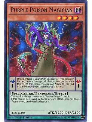 Purple Poison Magician - PEVO-EN006 - Ultra Rare