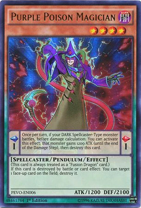 Purple Poison Magician - PEVO-EN006 - Ultra Rare