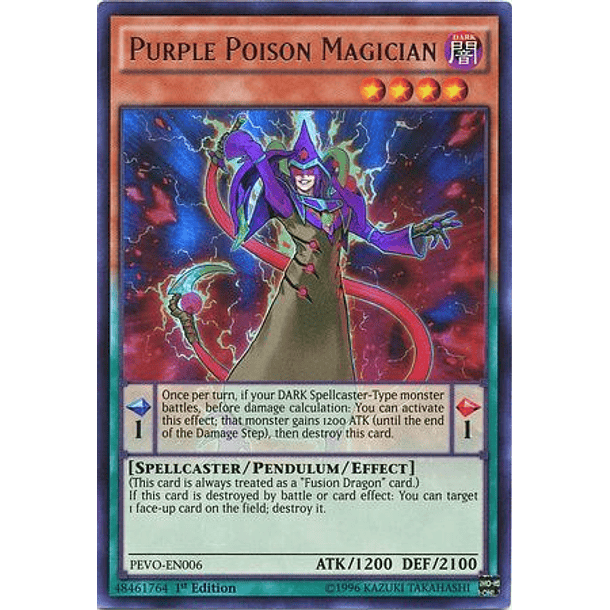 Purple Poison Magician - PEVO-EN006 - Ultra Rare
