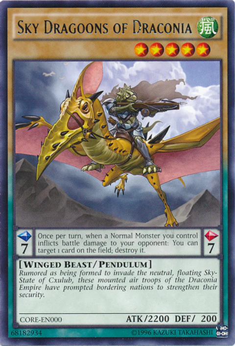 Sky Dragoons of Draconia- CORE-ENSP1- Ultra Rare Limited  (español)