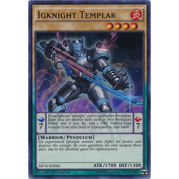 Igknight Templar - MP16-EN066 - Ultra Rare (español)