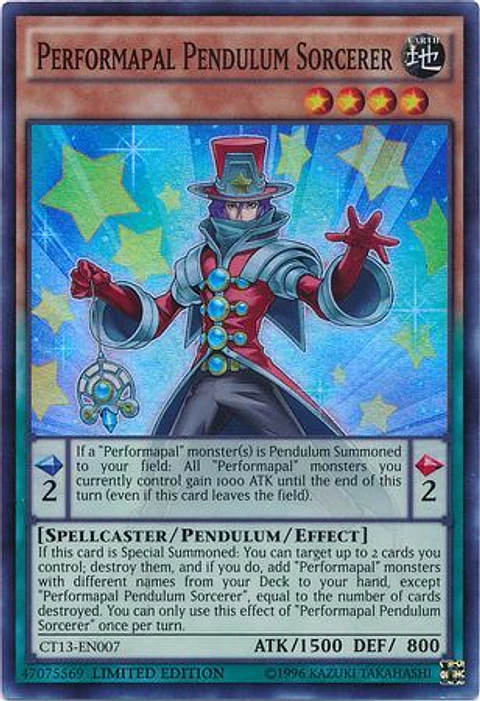 Performapal Pendulum Sorcerer - CT13-EN007 - Super Rare Limited Edition
