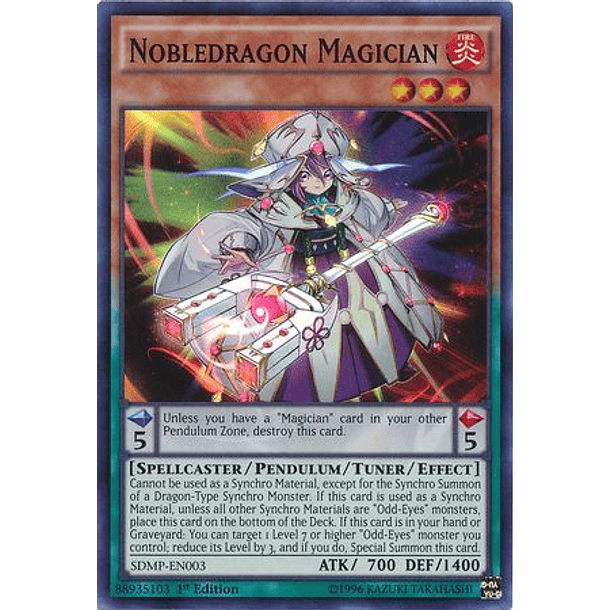 Nobledragon Magician - SDMP-EN003 - Super Rare
