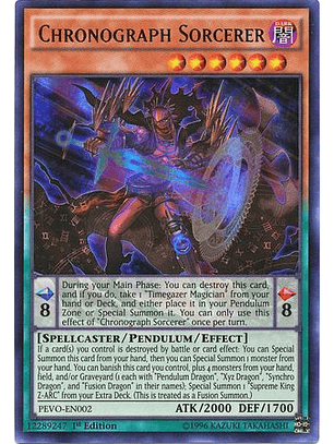 Chronograph Sorcerer - PEVO-EN002 - Ultra Rare 