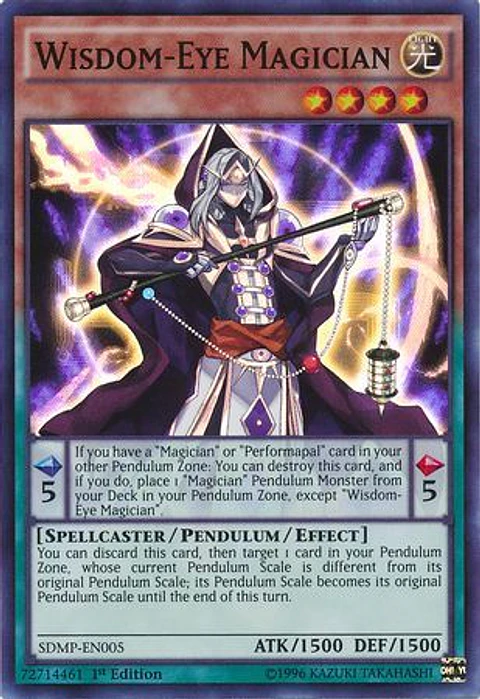 Wisdom-Eye Magician - SDMP-EN005 - Super Rare
