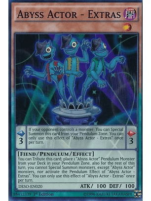 Abyss Actor - Extras - DESO-EN020 - Super Rare