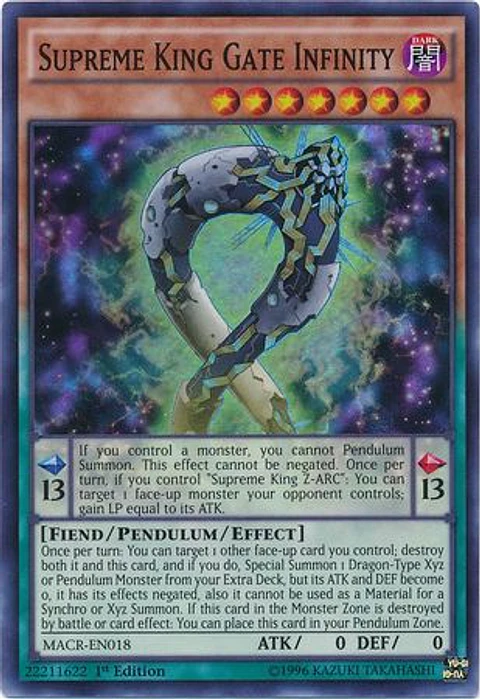 Supreme King Gate Infinity - MACR-EN018 - Super Rare 