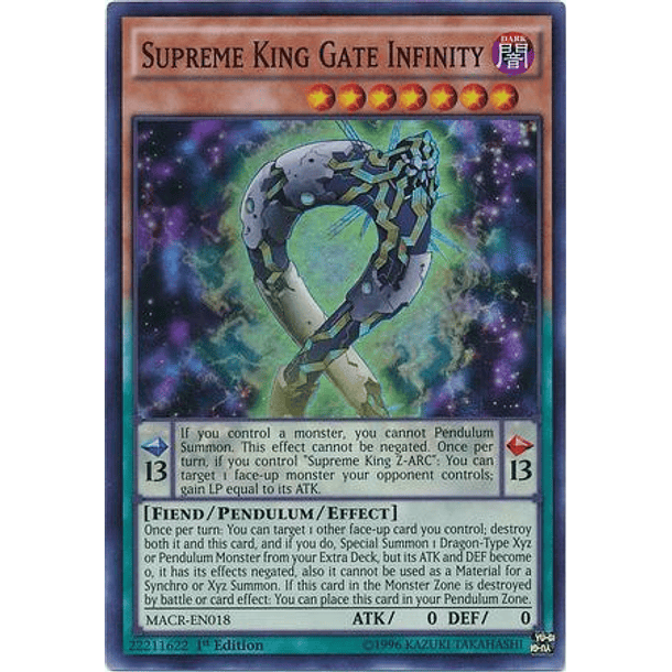 Supreme King Gate Infinity - MACR-EN018 - Super Rare 