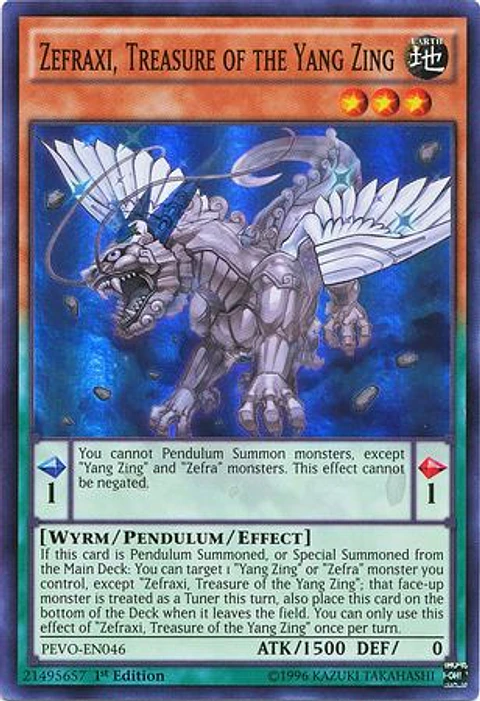 Zefraxi, Treasure of the Yang Zing - PEVO-EN046 - Super Rare 