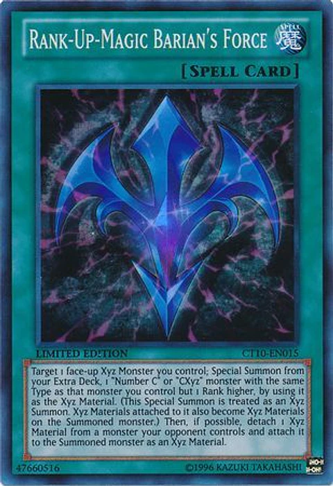 Rank-Up-Magic Barian's Force - CT10-EN015 - Super Rare 