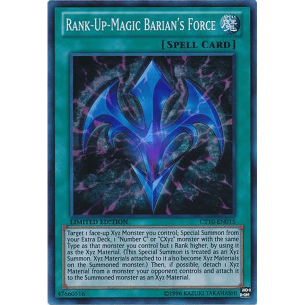 Rank-Up-Magic Barian's Force - CT10-EN015 - Super Rare 