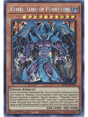 Raviel, Lord of Phantasms - MP21-EN254 - Prismatic Secret Rare