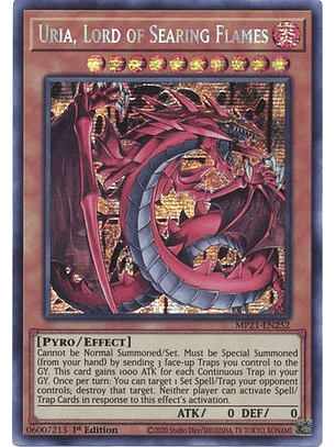 Uria, Lord of Searing Flames - MP21-EN252 - Prismatic Secret Rare