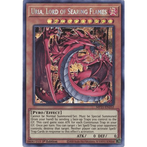 Uria, Lord of Searing Flames - MP21-EN252 - Prismatic Secret Rare