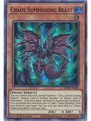 Chaos Summoning Beast - MP21-EN250 - Super Rare