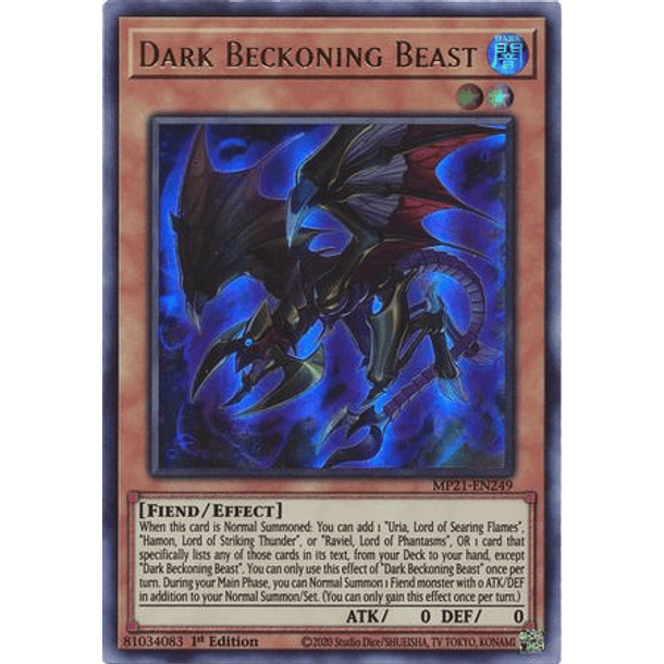 Dark Beckoning Beast - MP21-EN249 - Ultra Rare 