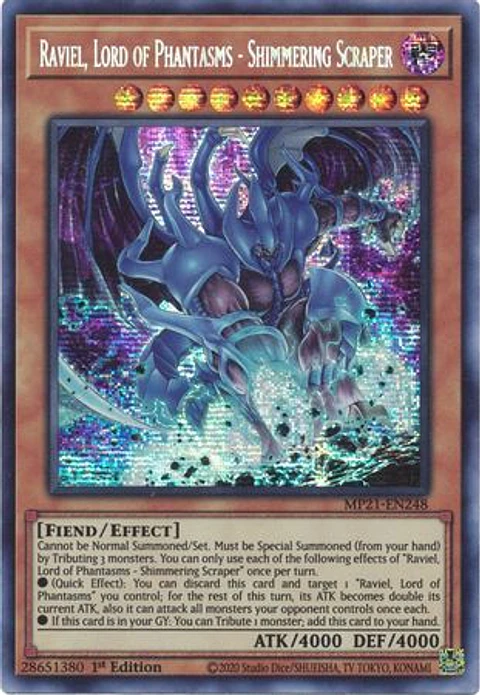 Raviel, Lord of Phantasms - Shimmering Scraper - MP21-EN248 - Prismatic Secret Rare