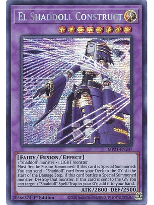 El Shaddoll Construct - MP21-EN247 - Prismatic Secret Rare 