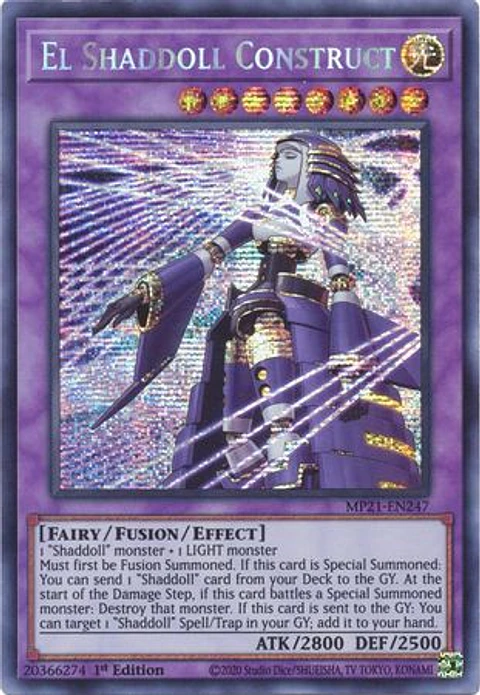 El Shaddoll Construct - MP21-EN247 - Prismatic Secret Rare 
