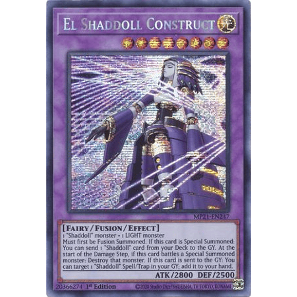 El Shaddoll Construct - MP21-EN247 - Prismatic Secret Rare 