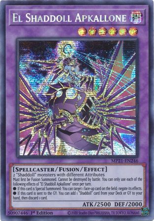 El Shaddoll Apkallone - MP21-EN246 - Prismatic Secret Rare 1