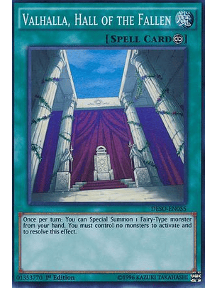 Valhalla, Hall of the Fallen - DESO-EN055 - Super Rare