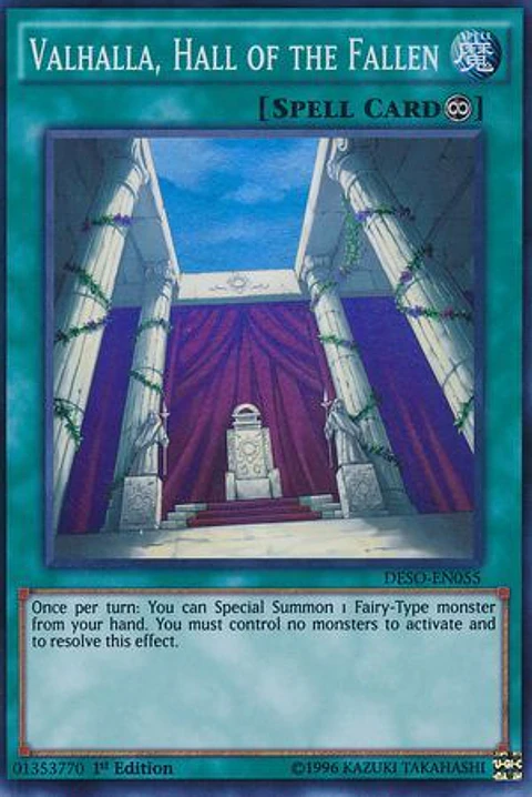 Valhalla, Hall of the Fallen - DESO-EN055 - Super Rare