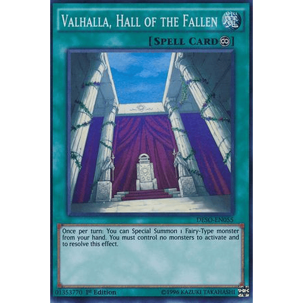 Valhalla, Hall of the Fallen - DESO-EN055 - Super Rare