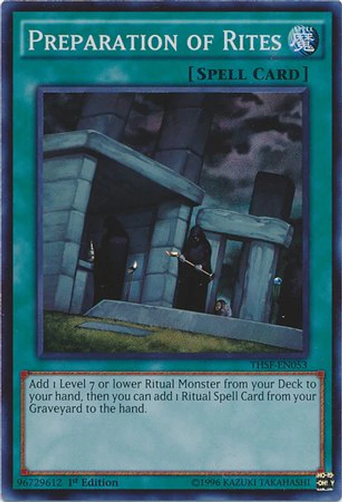 Preparation of Rites - THSF-EN053 - Super Rare 