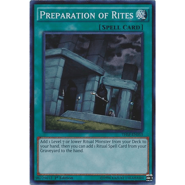 Preparation of Rites - THSF-EN053 - Super Rare 