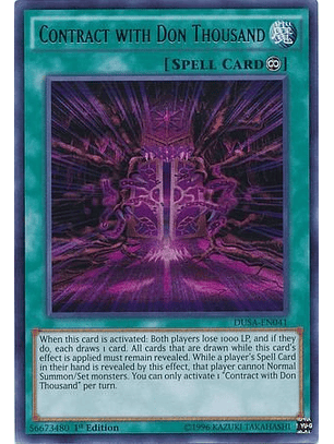 Contract with Don Thousand - DUSA-EN041 - Ultra Rare