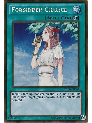 Forbidden Chalice - PGLD-EN047 - Gold Rare