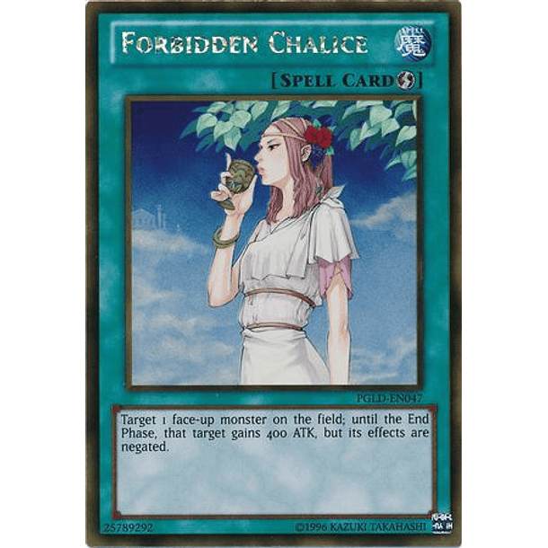 Forbidden Chalice - PGLD-EN047 - Gold Rare