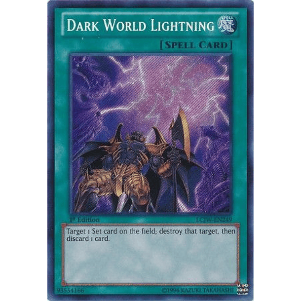 Dark World Lightning - LCJW-EN249 - Secret Rare