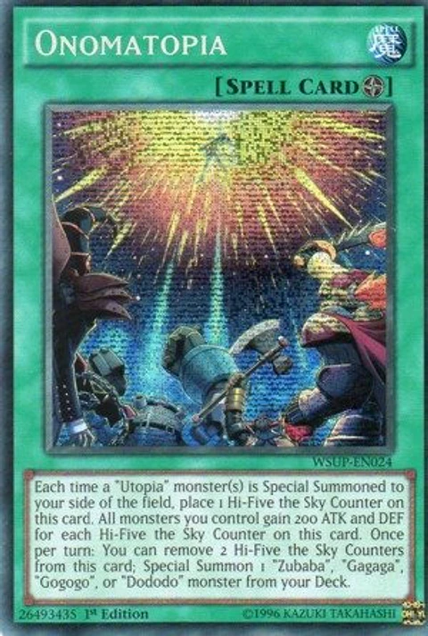Onomatopia - WSUP-EN024 - Prismatic Secret Rare