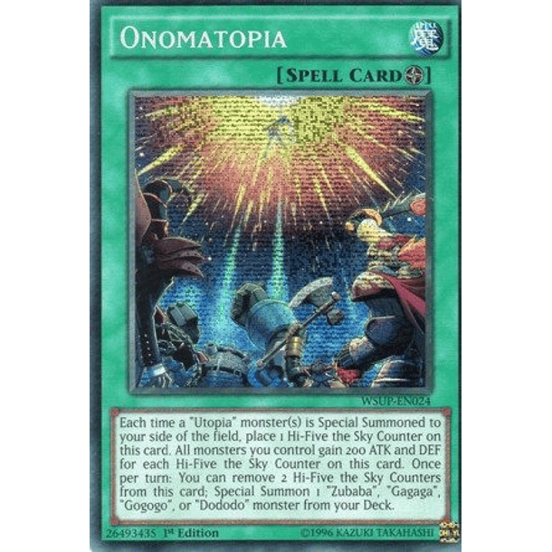 Onomatopia - WSUP-EN024 - Prismatic Secret Rare
