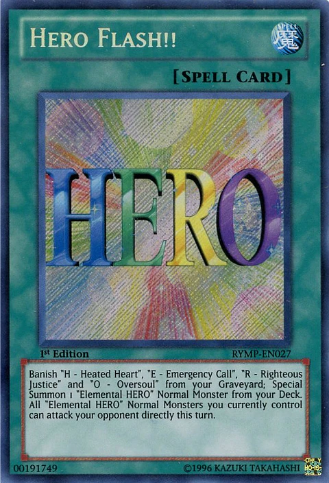 Hero Flash!! - RYMP-EN027 - Secret Rare 