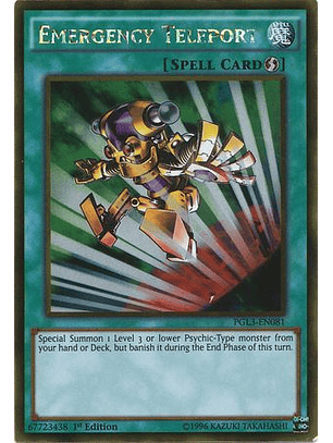 Emergency Teleport - PGL3-EN081 - Gold Rare