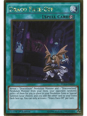 Draco Face-Off - PGL3-EN090 - Gold Rare