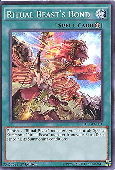 Ritual Beast's Bond - THSF-EN031 - Super Rare