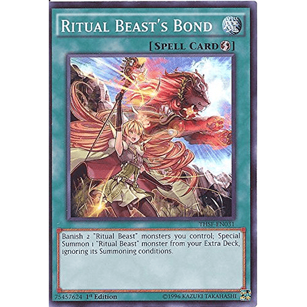 Ritual Beast's Bond - THSF-EN031 - Super Rare